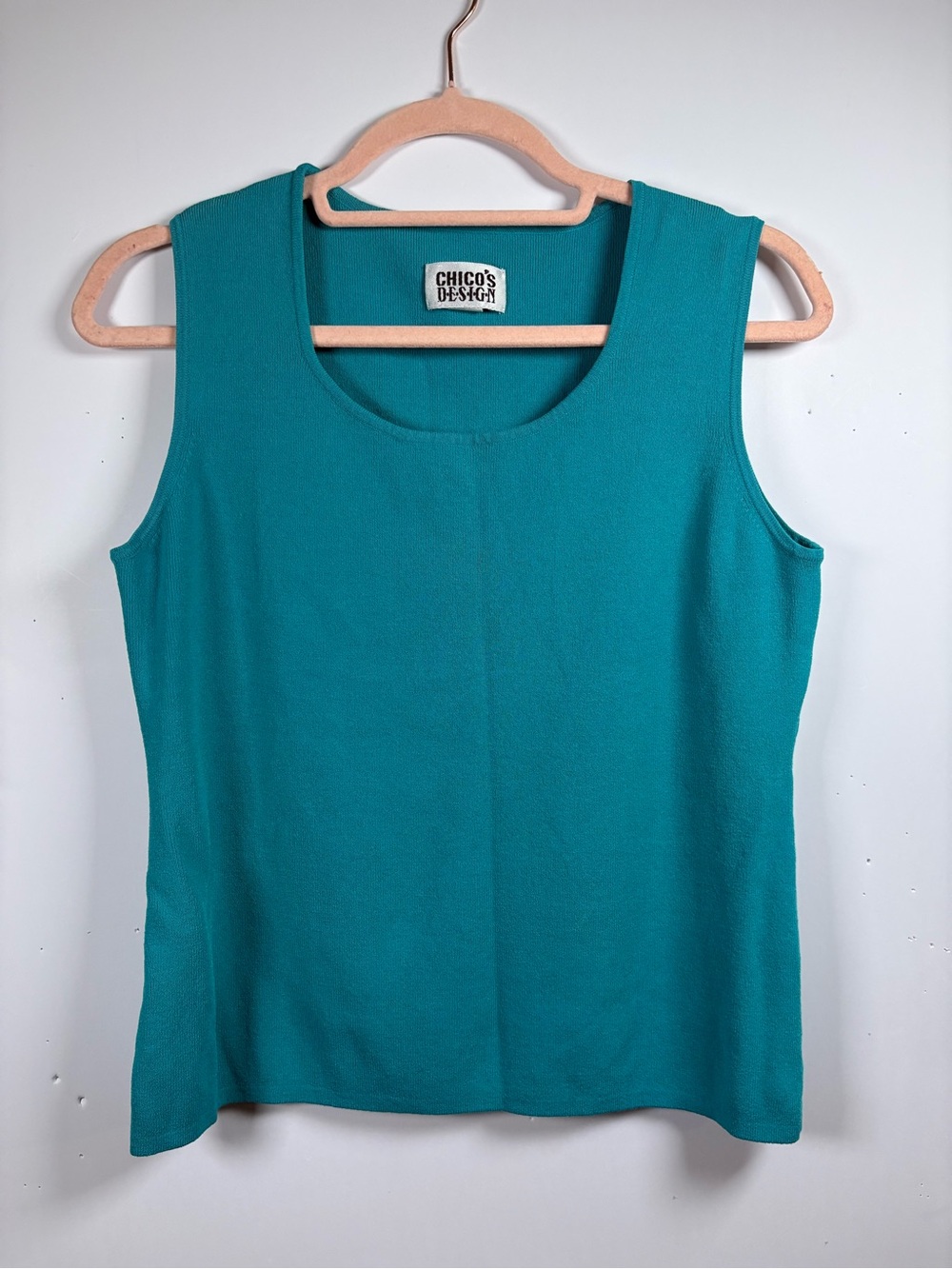 Chico's Teal Scoop Neck Tank